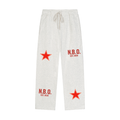Solid Color Straight-Leg Sweatpants