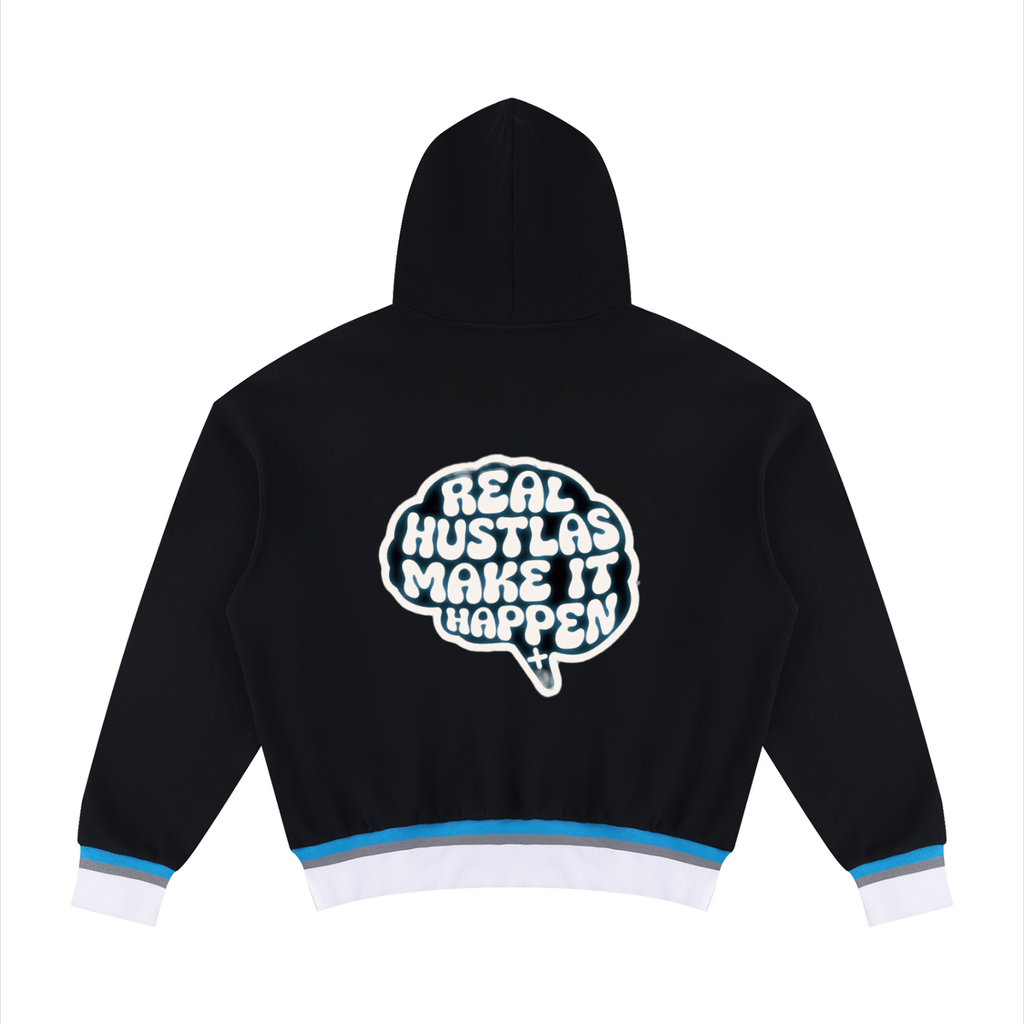 Unisex Oversized Color Block Boxy Hoodie
