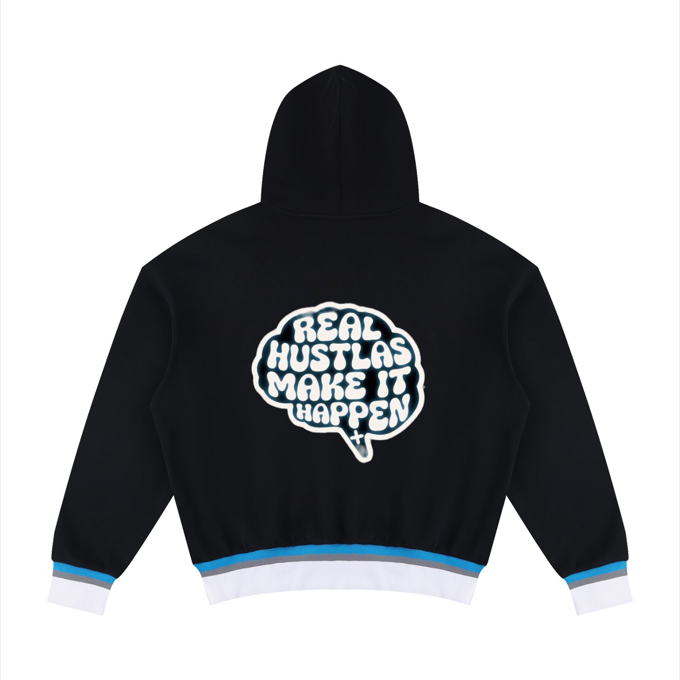 Unisex Oversized Color Block Boxy Hoodie