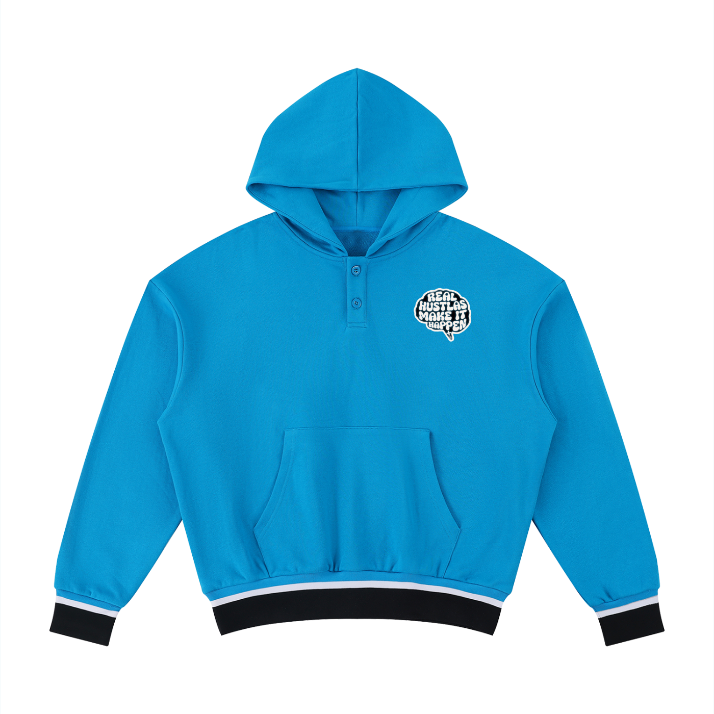 Unisex Oversized Color Block Boxy Hoodie