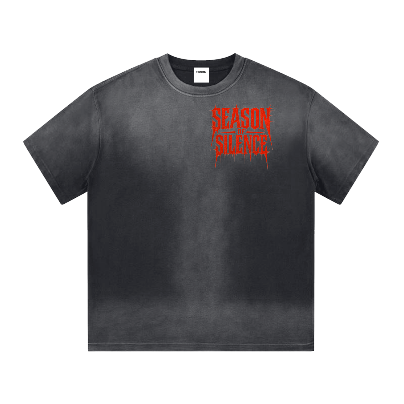 “I” Shape Gradient Washed T-Shirt