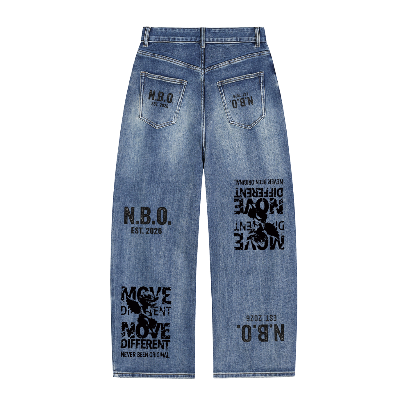 Sun Fade Heavyweight Denim Jeans
