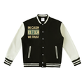 Two-Tone Fleeced Varsity Jacket
