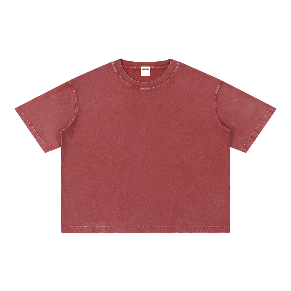 Mineral Wash Boxy Cotton T-Shirt