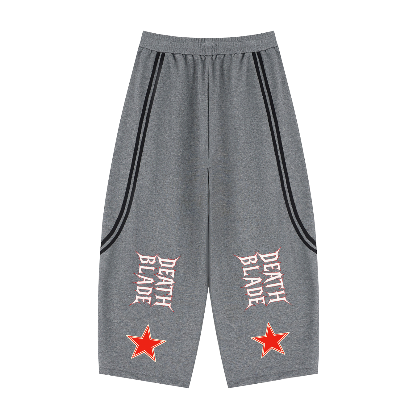 Unisex Wide Leg Piping Sweatpants